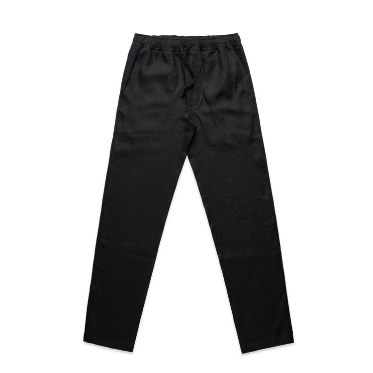 Linen Lounge Pants - Black