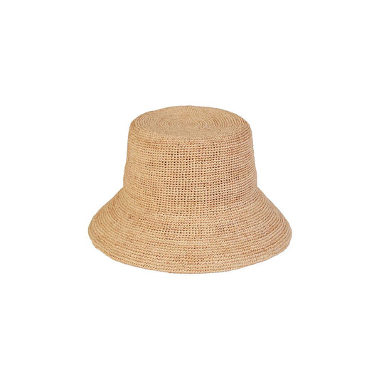 Straw Bucket Hat- Natural