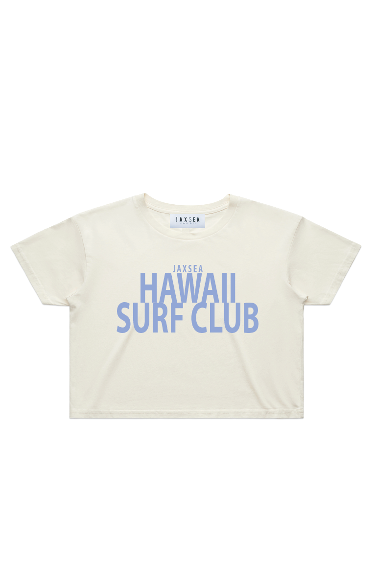 Surf Club Crop Tee - Ecru