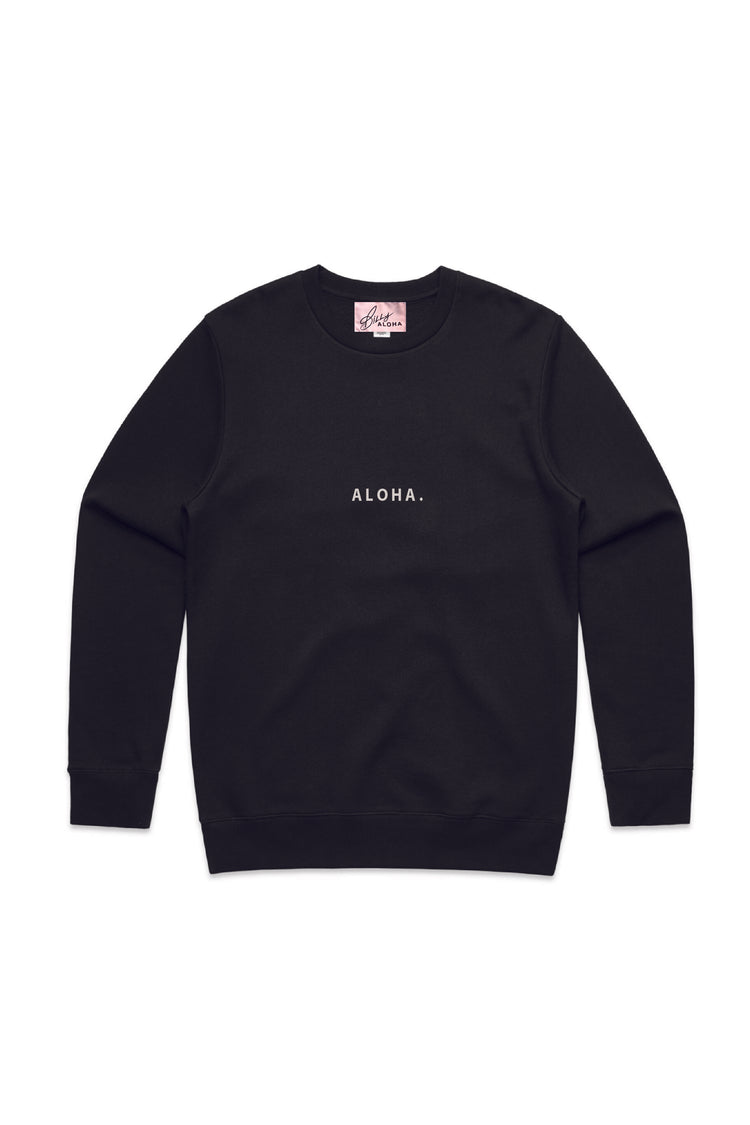 Mini Aloha Lux Fleece Sweater - Black