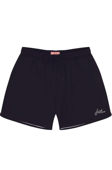 Black swim trunk shorts