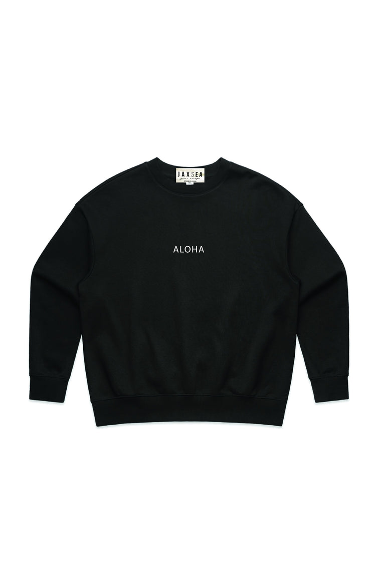 Mini Aloha Crew Sweater - Black